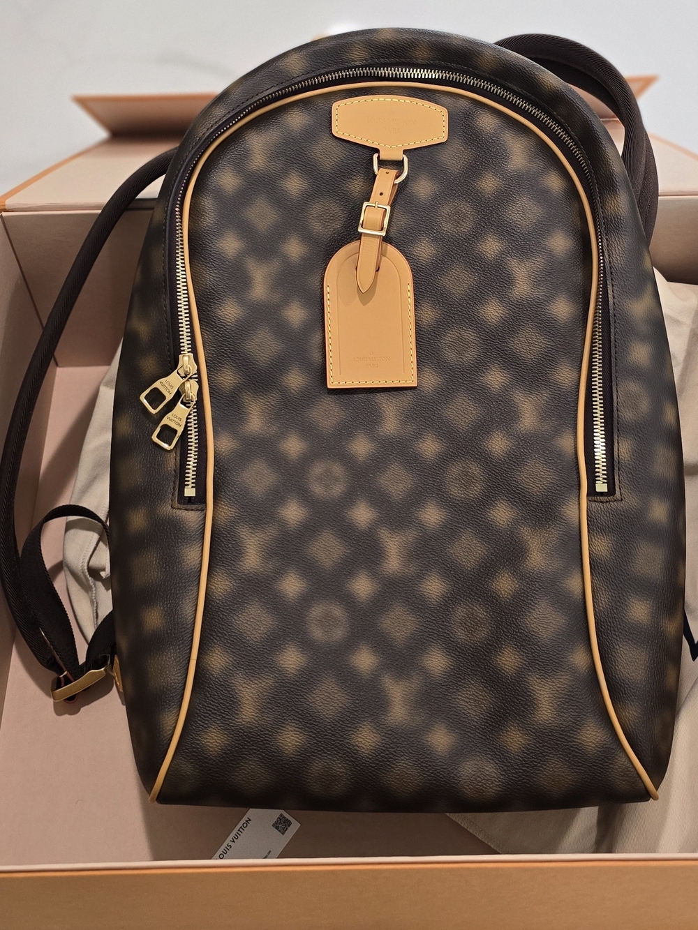Louis Vuitton Brown & Tan Monogram Backpack